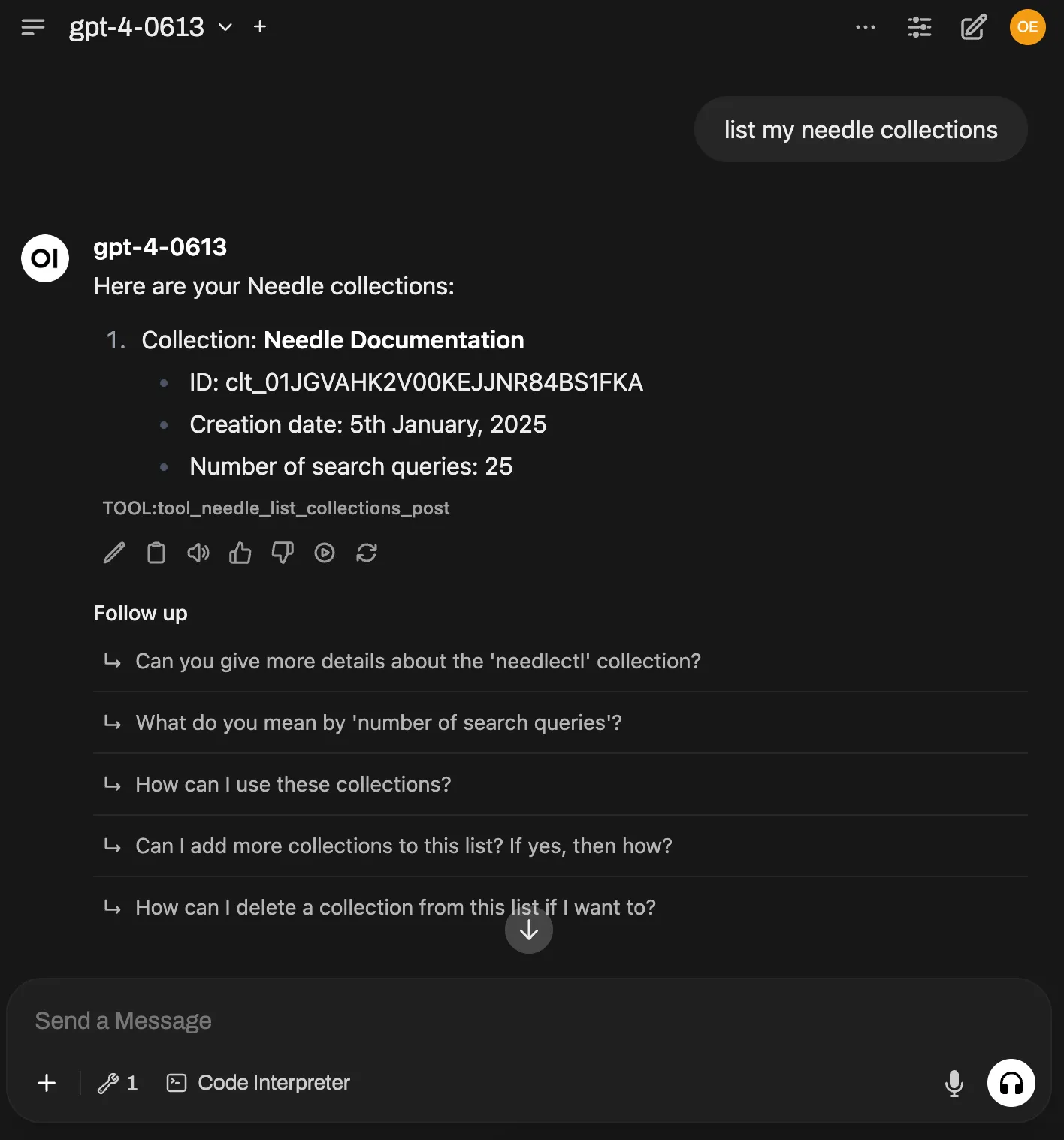 Open WebUI List Collections