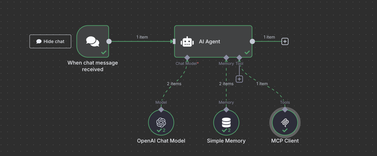 n8n Workflow Graph with Needle MCP Integration