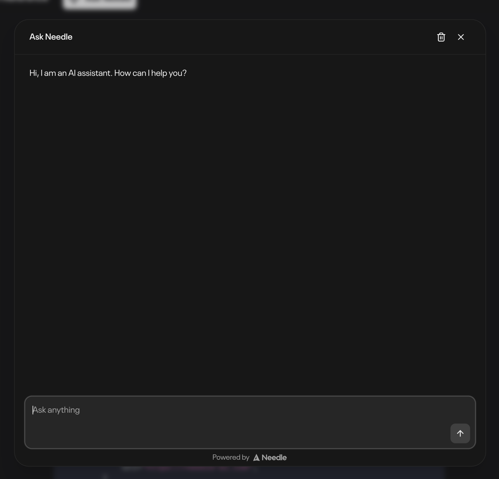 Needle Modal Widget